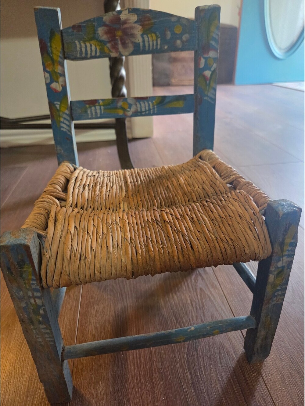 Vintage Mexican Folk Art Children's Chair